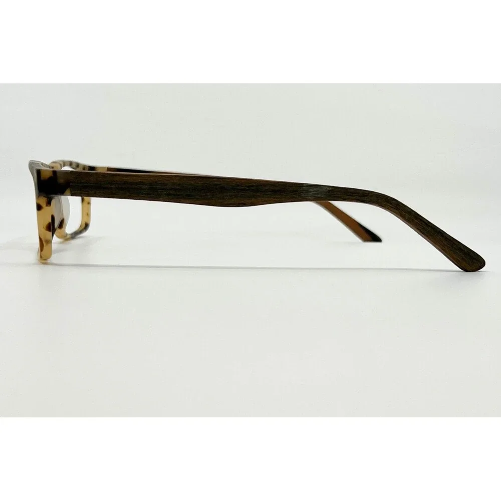 EyeBuyDirect Cambridge Eyeglasses Mens Brown Tortoise Wood Finish 52-16-140